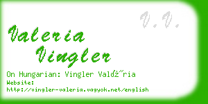 valeria vingler business card